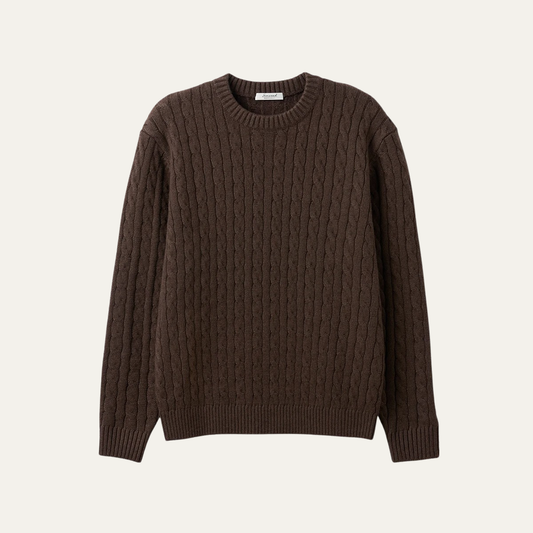 Men’s Full-Zip Geometric Knit Jacket