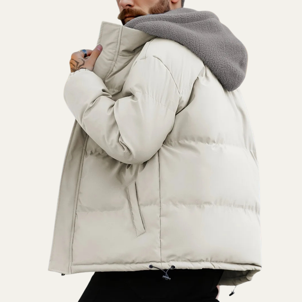 Men’s Warm Hooded Puffer Jacket