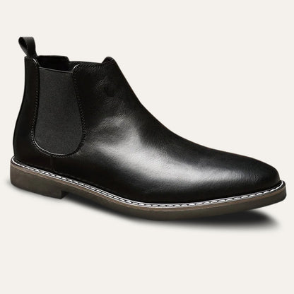 Men’s Polished Leather Chelsea Boots