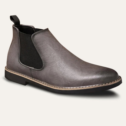 Men’s Polished Leather Chelsea Boots