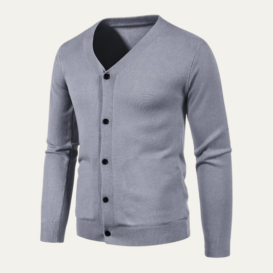 Men’s Slim V-Neck Button Cardigan
