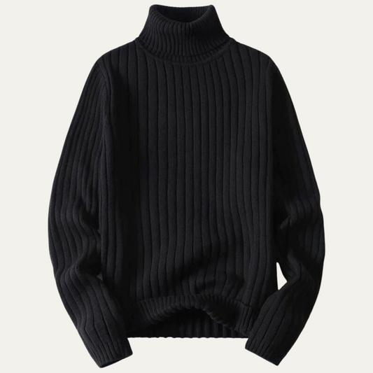 Men’s Ribbed Turtleneck Sweater