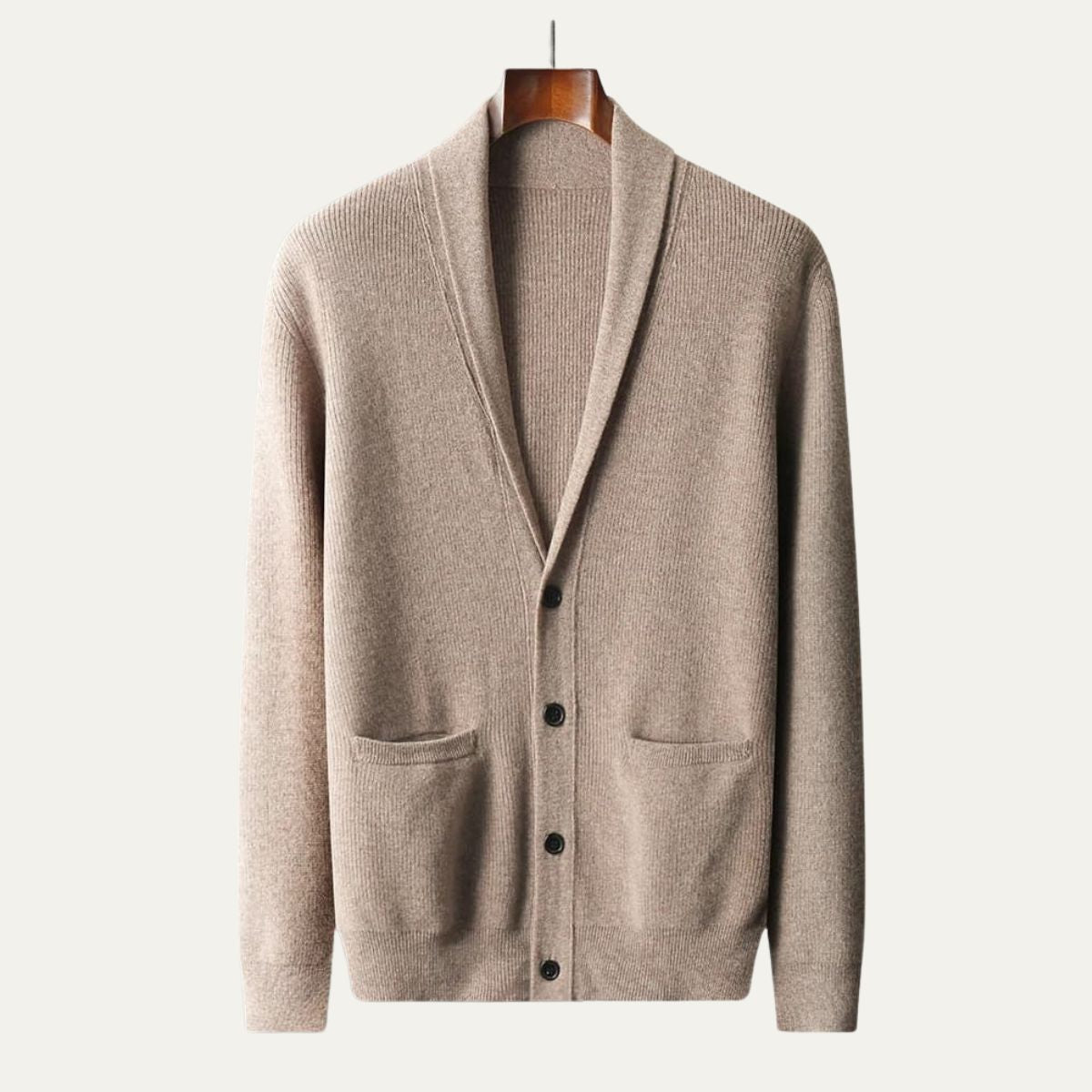 Men’s Faux Leather Shearling Aviator Jacket