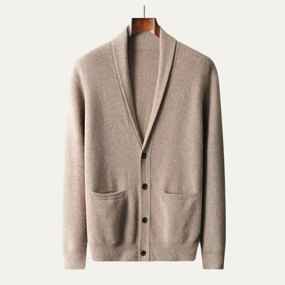 Men’s Faux Leather Shearling Aviator Jacket