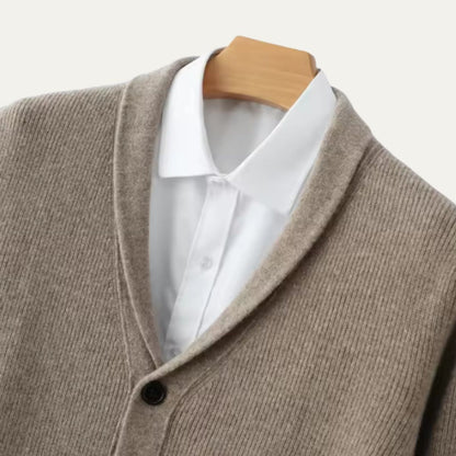Men’s Shawl Collar Knitted Cardigan