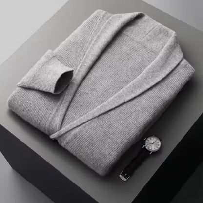 Men’s Shawl Collar Knitted Cardigan