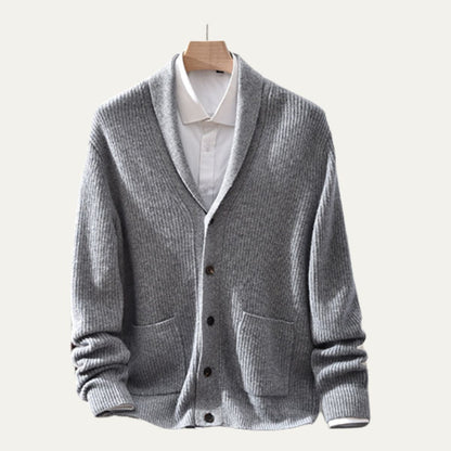 Men’s Faux Leather Shearling Aviator Jacket
