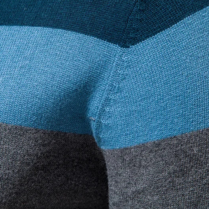 Men’s Ombre Striped Crewneck Sweater