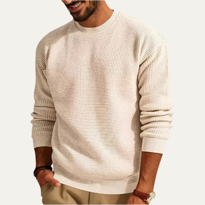 Men’s Textured Waffle Sweater