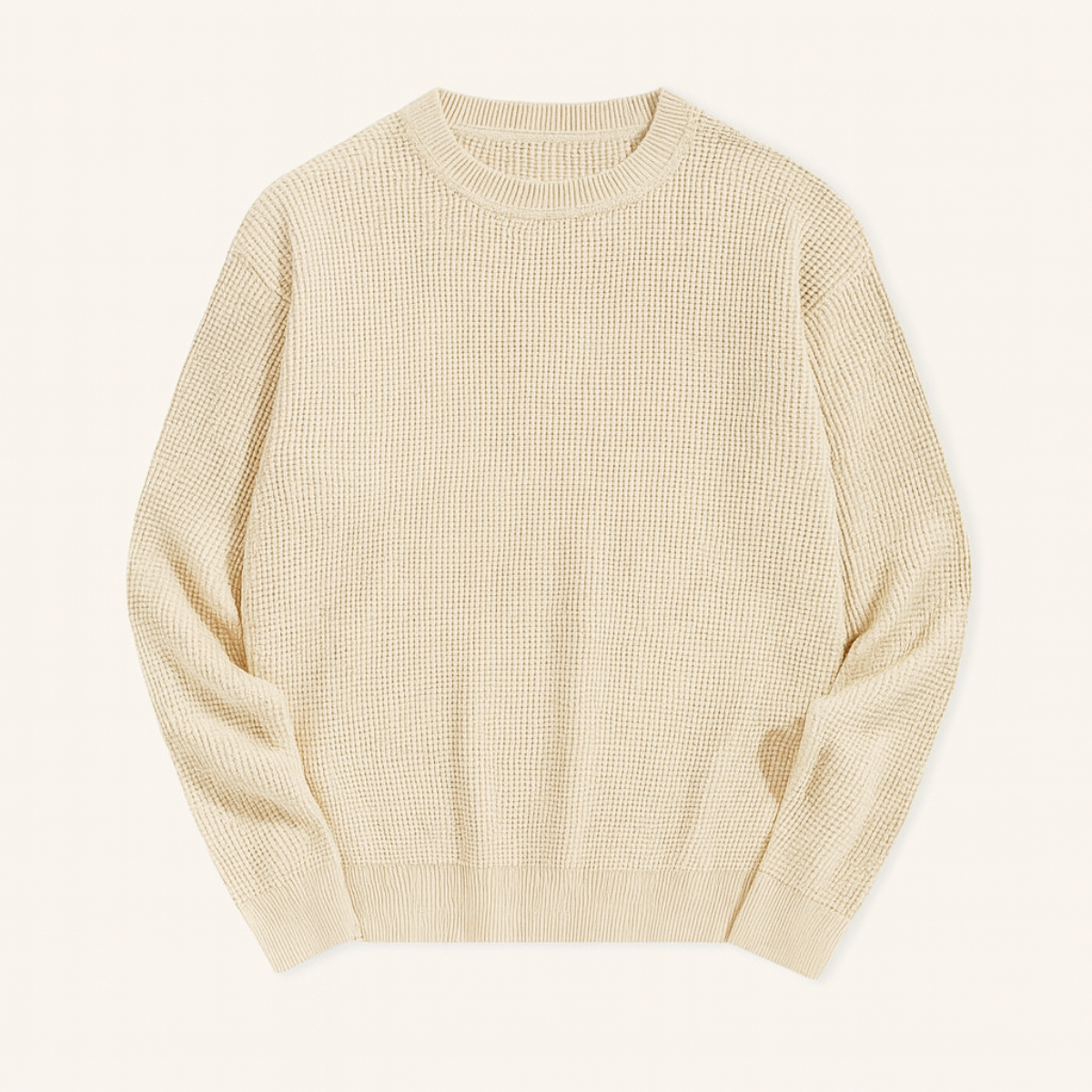 Men’s Textured Waffle Sweater