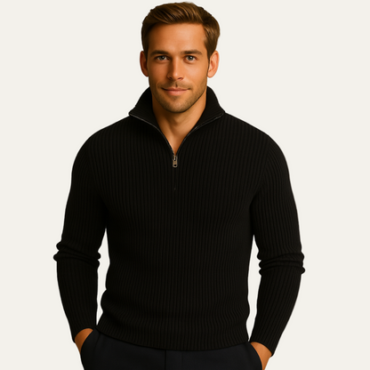 Men’s Sophisticated Ribbed Pullover