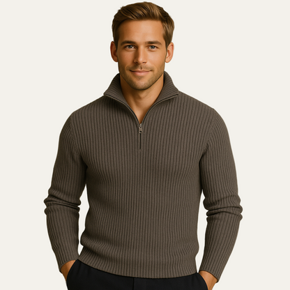 Men’s Sophisticated Ribbed Pullover