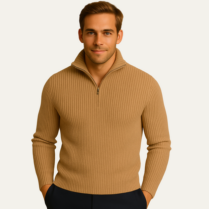 Men’s Sophisticated Ribbed Pullover