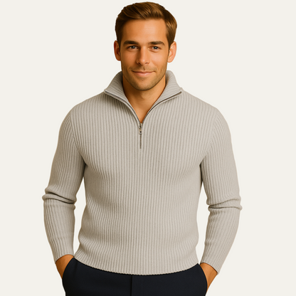 Men’s Sophisticated Ribbed Pullover