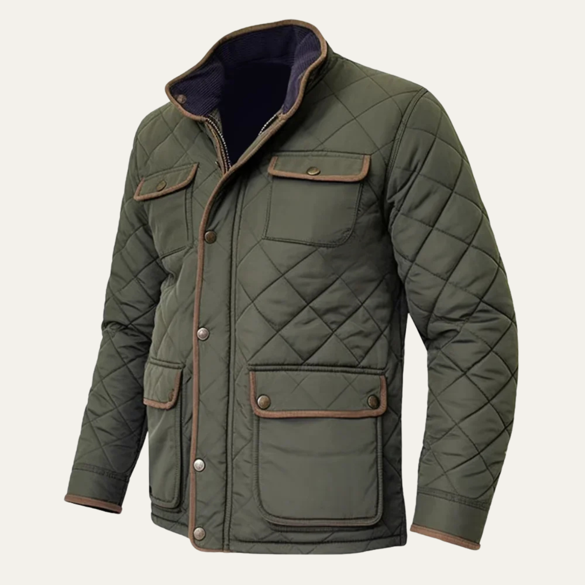 Men’s Lightweight Diamond-Quilted Jacket