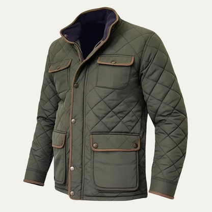Men’s Lightweight Diamond-Quilted Jacket