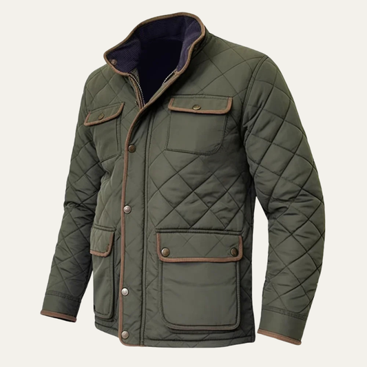 Men’s Lightweight Diamond-Quilted Jacket