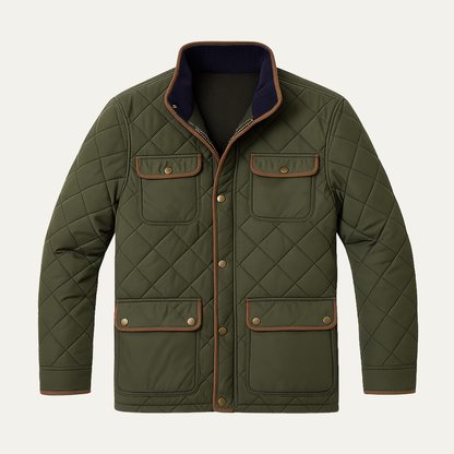 Men’s Lightweight Diamond-Quilted Jacket
