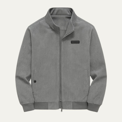 Men’s Corduroy Stand Collar Bomber Jacket