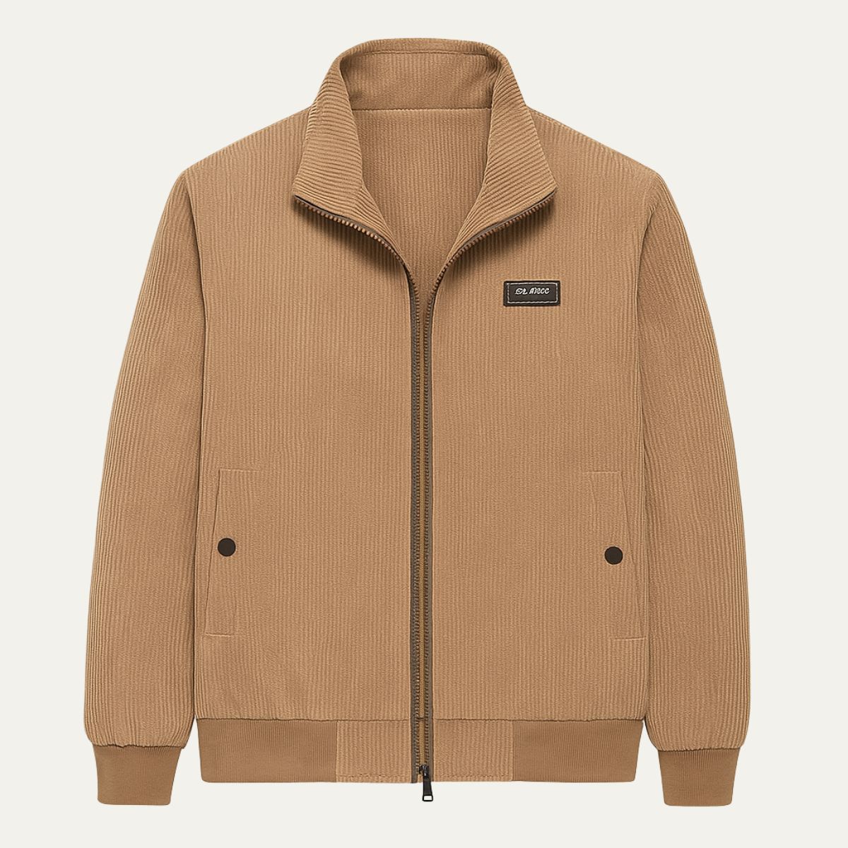 Men’s Corduroy Stand Collar Bomber Jacket