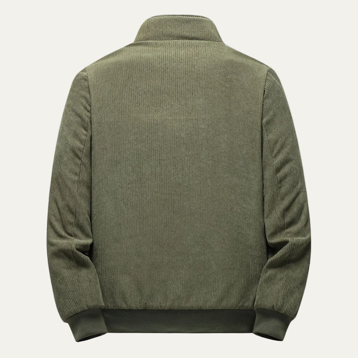 Men’s Corduroy Stand Collar Bomber Jacket
