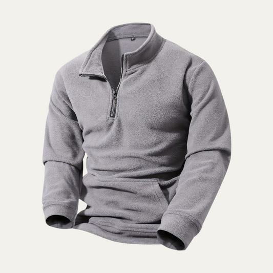 Men’s Quarter Zip Mock Neck Pullover
