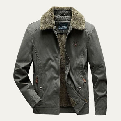 Men’s Soft Shell Sherpa Lined Zip Jacket