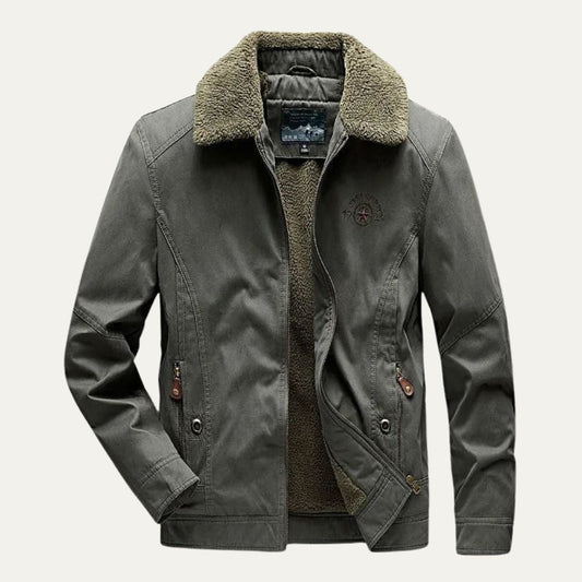 Men’s Soft Shell Sherpa Lined Zip Jacket