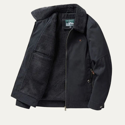 Men’s Soft Shell Sherpa Lined Zip Jacket