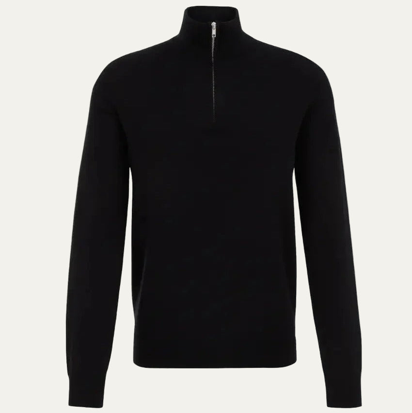 Men’s Classic Knit Sweater with Funnel Neck