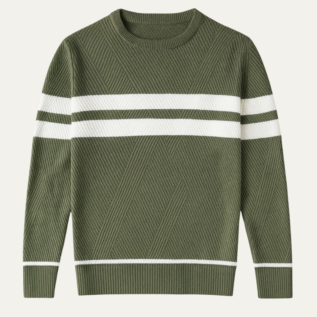 Men’s Retro Knit Crewneck Sweater