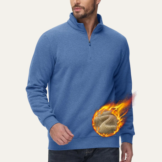 Men’s Slim-Fit Ribbed Mock Neck Sweater