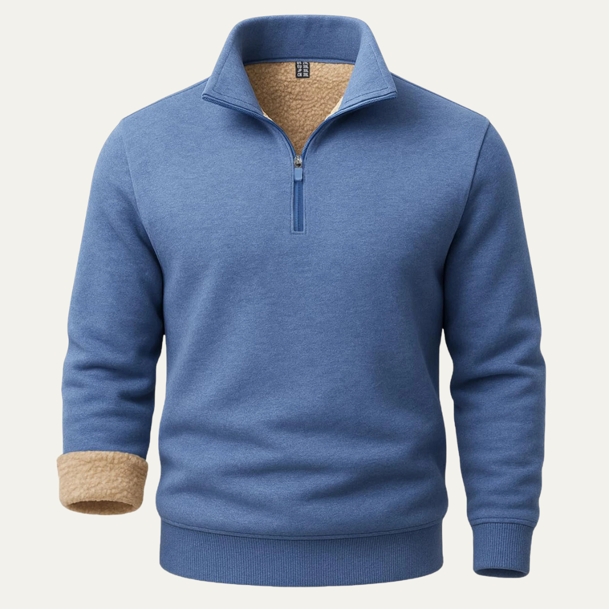 Men’s Slim-Fit Ribbed Mock Neck Sweater