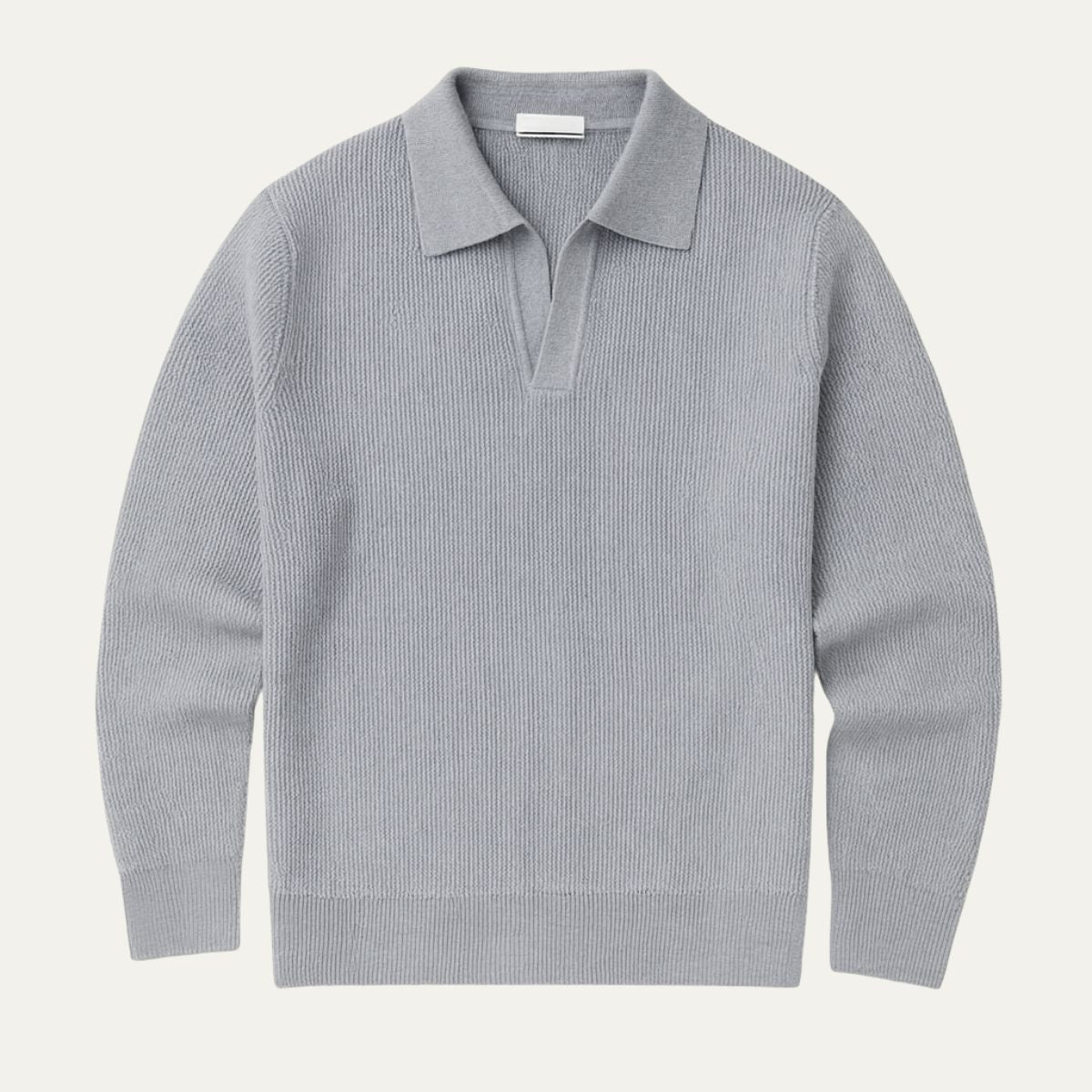 Men’s Refined Textured Knit Polo