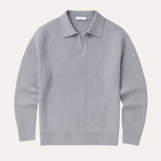 Men’s Refined Textured Knit Polo