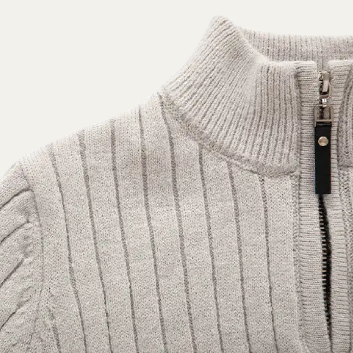 Men’s Slim-Fit Quarter-Zip Mock Neck Sweater