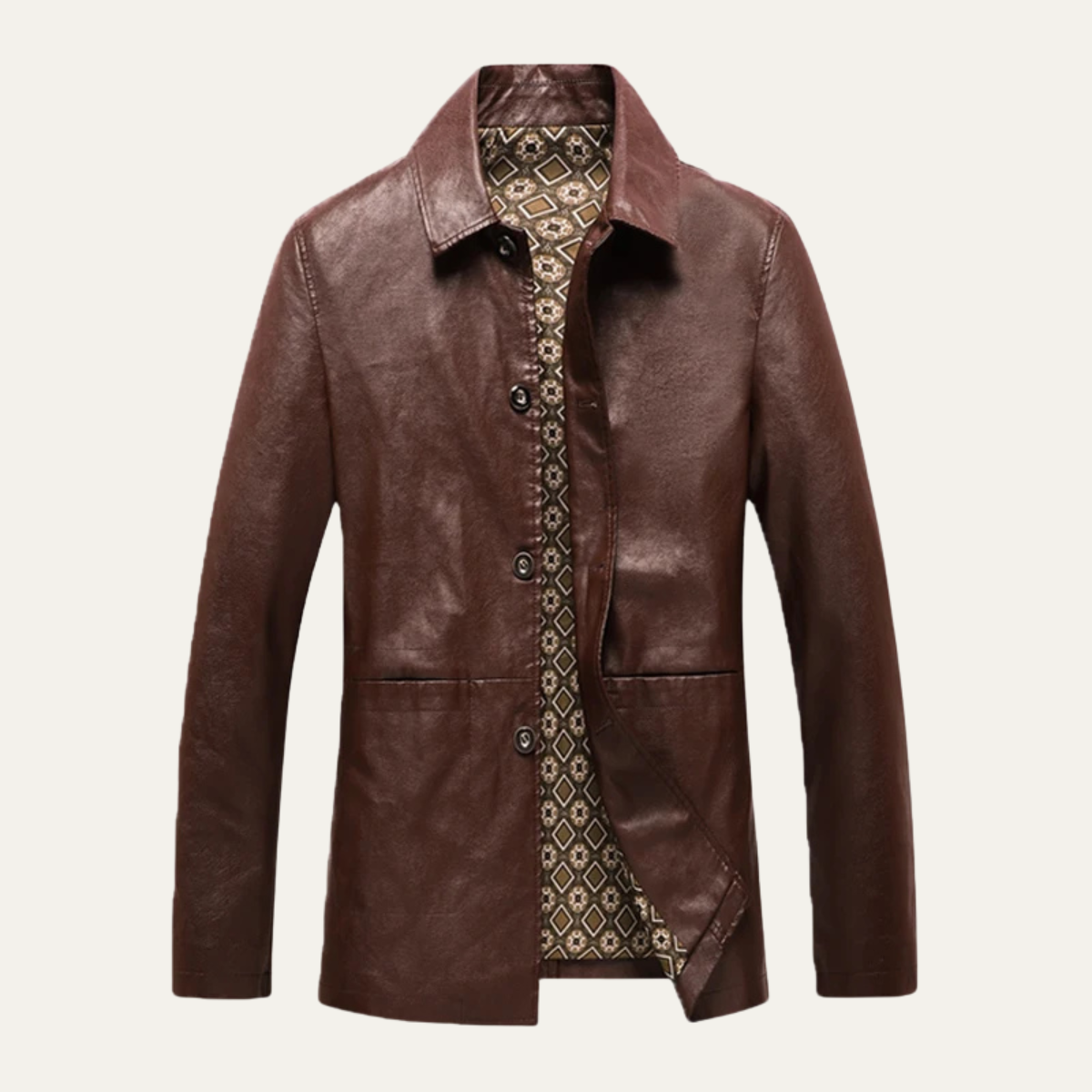 Men’s Classic Casual Leather Coat