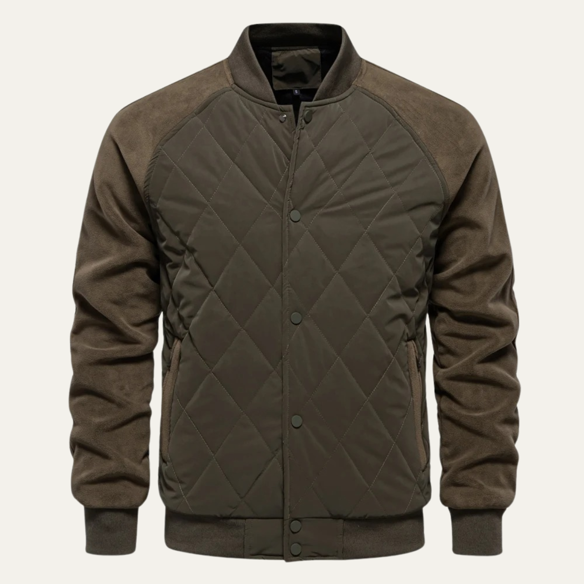 Men’s Winter Quilted Bomber Jacket