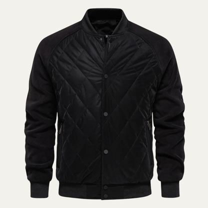 Men’s Winter Quilted Bomber Jacket