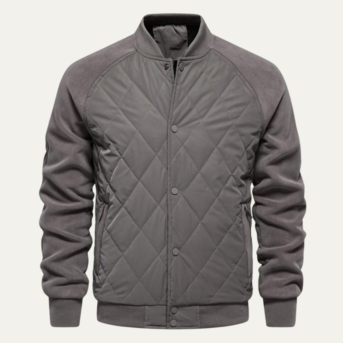 Men’s Winter Quilted Bomber Jacket