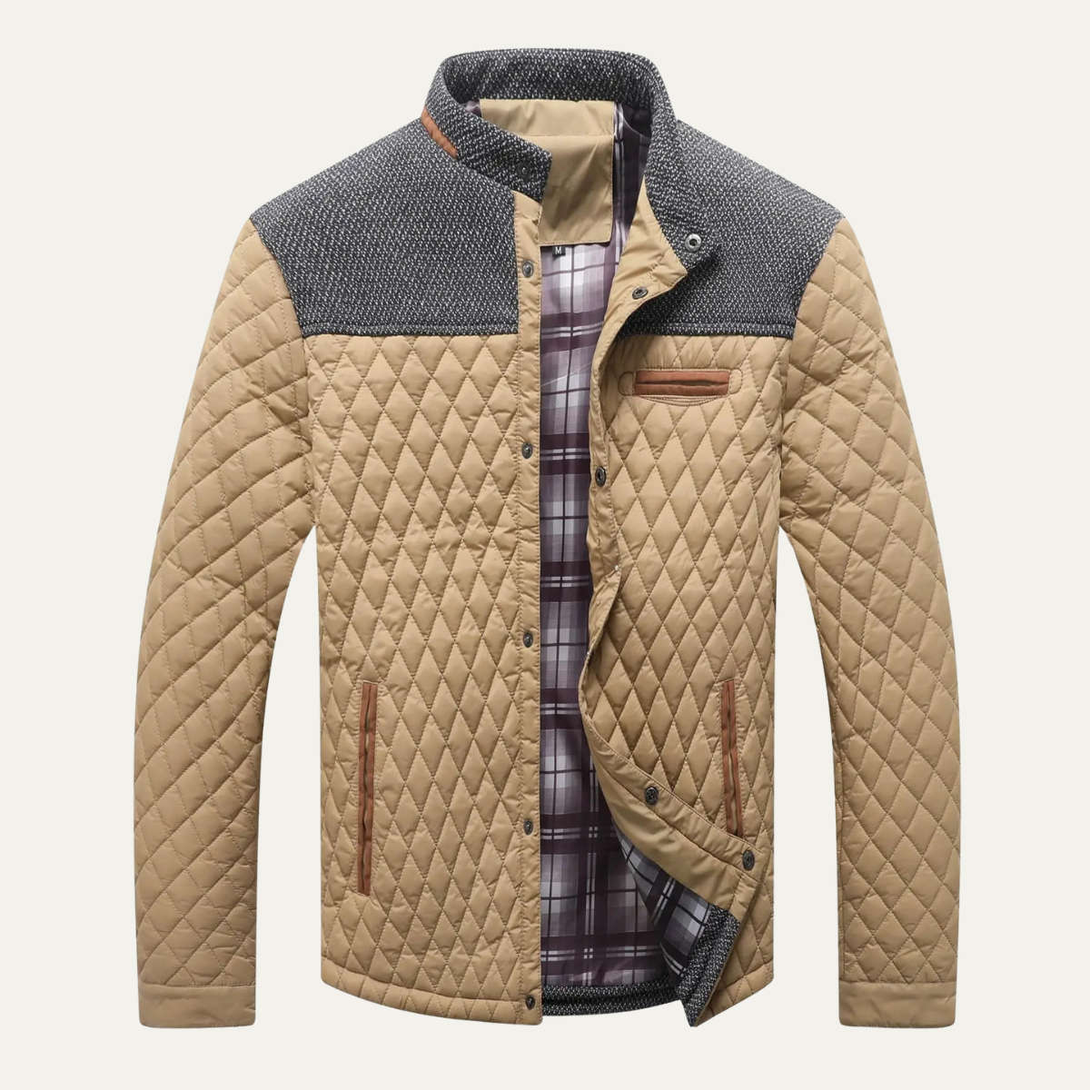 Men’s Quilted Knit Yoke Jacket