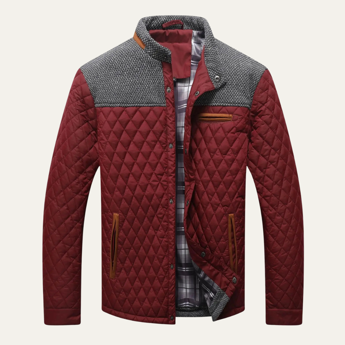 Men’s Quilted Knit Yoke Jacket
