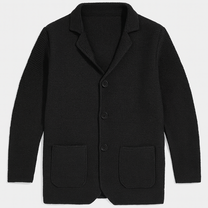 Men’s Trendy Textured Knit Blazer Cardigan