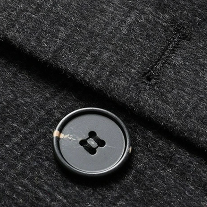Men’s Winter Wool Plaid Overcoat