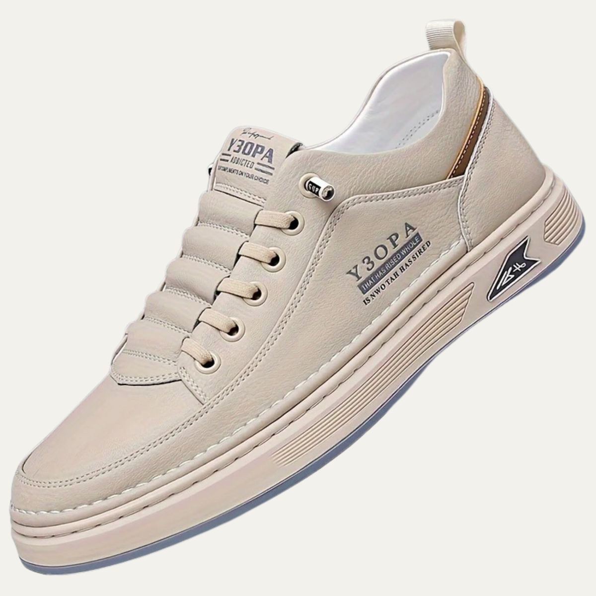 Men’s Sleek Leather Accent Sneakers