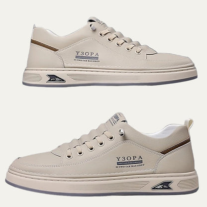 Men’s Sleek Leather Accent Sneakers