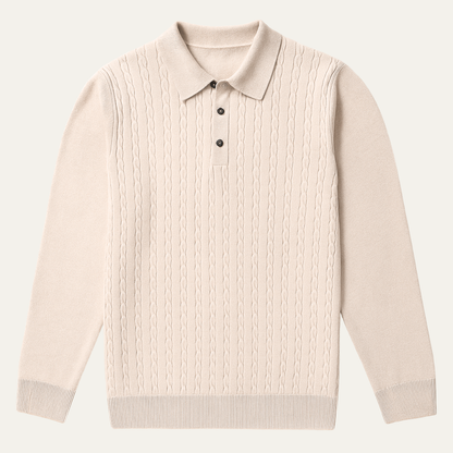 Men’s Soft Cotton Cable-Knit Sweater