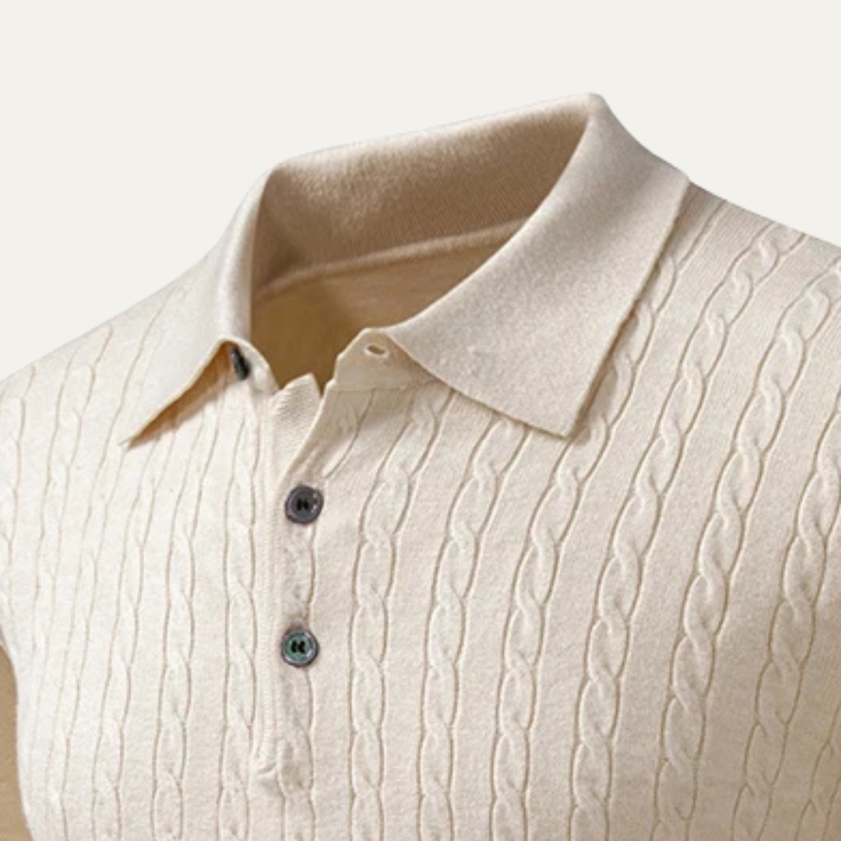 Men’s Soft Cotton Cable-Knit Sweater