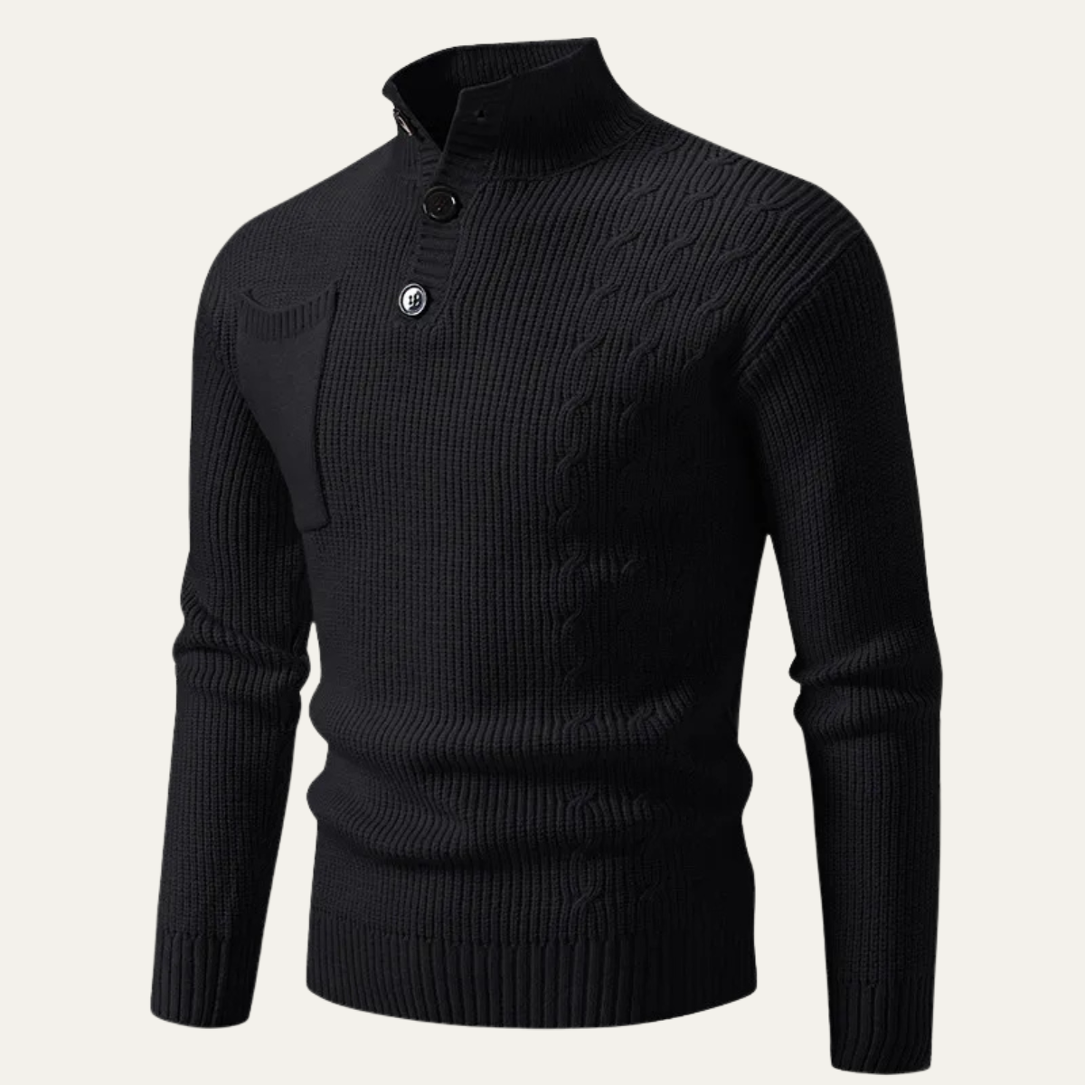 Men’s Slim-Fit Ribbed Knit Sweater
