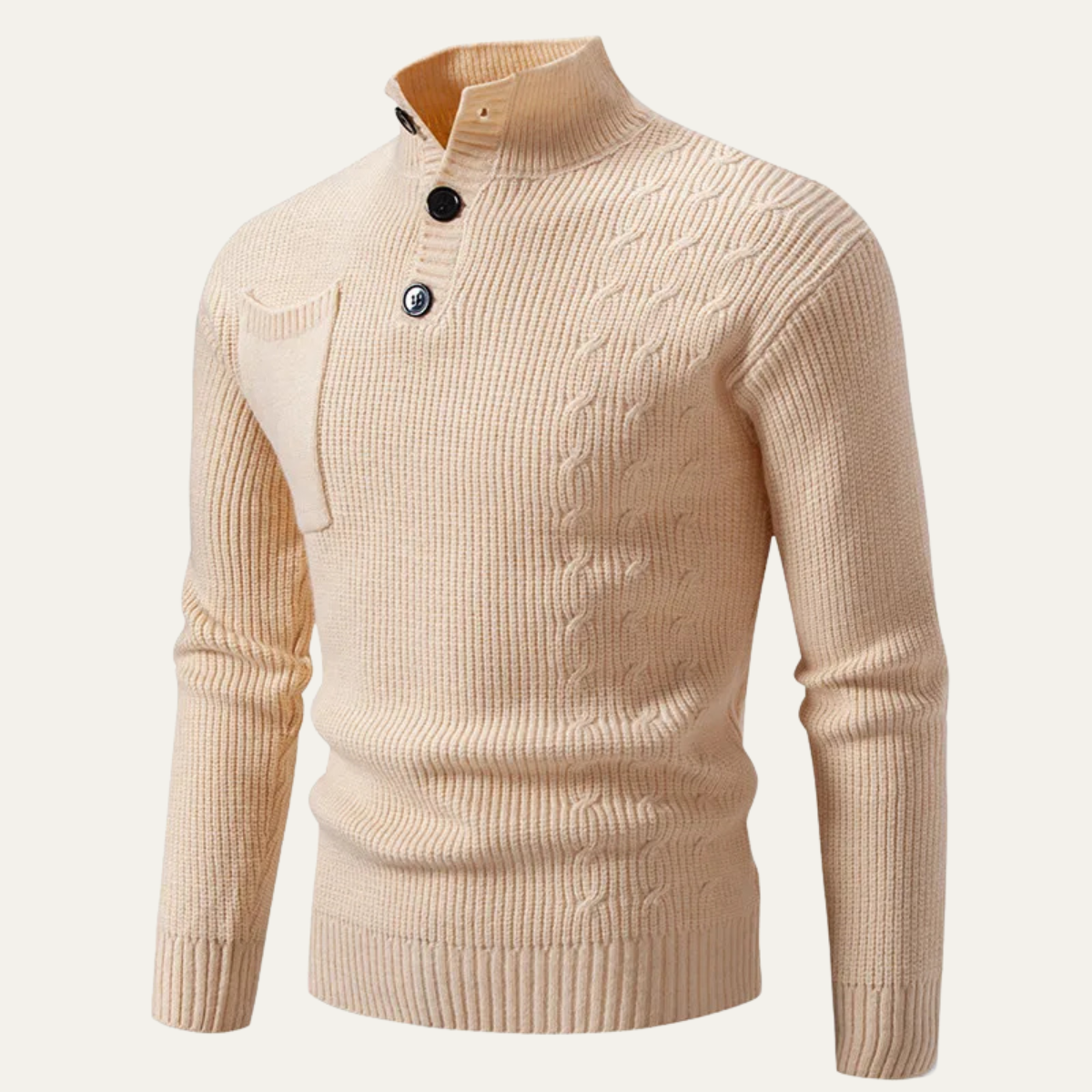 Men’s Slim-Fit Ribbed Knit Sweater